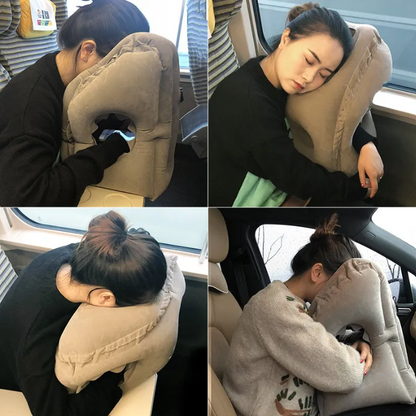 Inflatable Travel Nap Pillow Different Uses