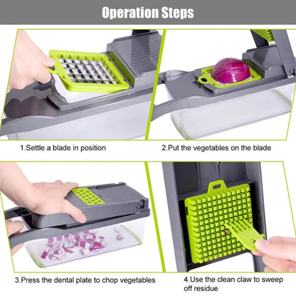 Vegetable Chopper Operation Steps